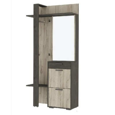 Прихожая ЭДИНБУРГ Дуб Крафт СерыйЖелезный Камень