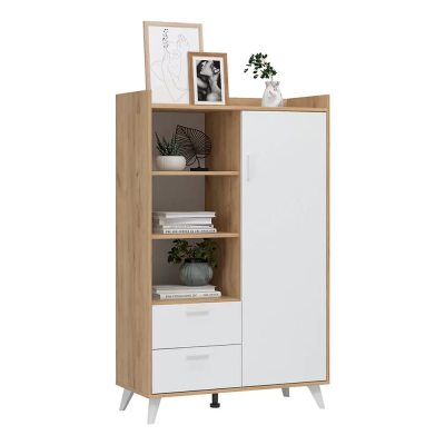 ИРИС Шкаф ШК06 малый Белый ДубКрафтЗолото