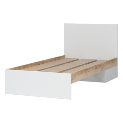 ЮККИ Кровать 900  ДеланоБелый