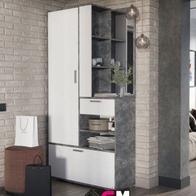 Прихожая ДЕНВЕР Ателье СветлоеБелый