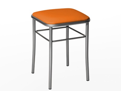 Табурет квадрат хромОранжевый