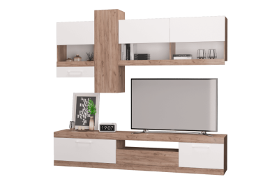 Гостиная НЕВАДА Дуб крафттабакбелый1