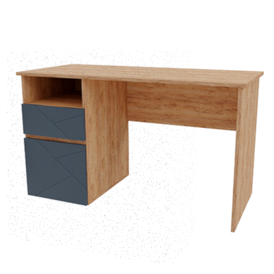 ШЕРЛОК Стол письм. ДубКрафтЗолотой МДФ Графит Ст 123