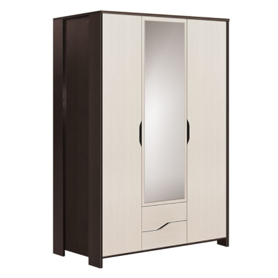 Шкаф 3х дверный с зеркалом КОНГО