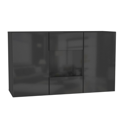 Комод ТИП1 2 POINT Черный Черный глянец