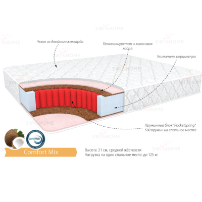 Матрас Комфорт Микс 120х200