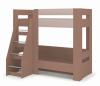 Кровать 2ярусная СИМБА ясень темный кофе с молоком1