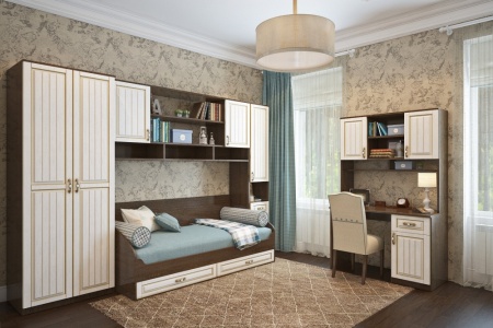 Кровать 800  МИШЕЛЬ Дуб СакраментоПатина Премиум 2