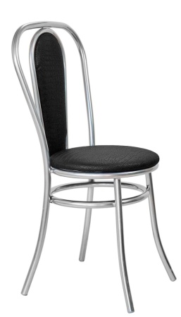 Стул  ВЕНСКИЙ МЯГКИЙ 5 Экотекс 3001 кз черный