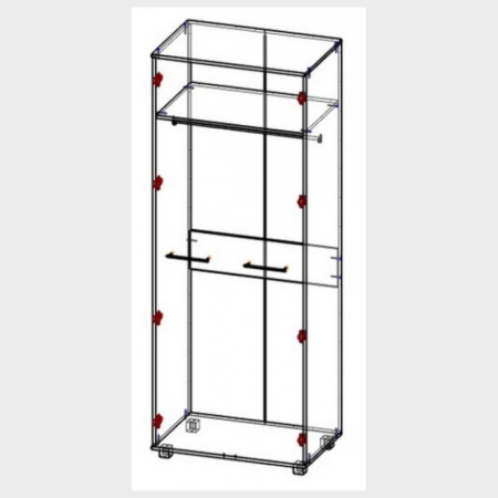 Шкаф ВЕГА М6 Дуб сонома Анкор светлый2